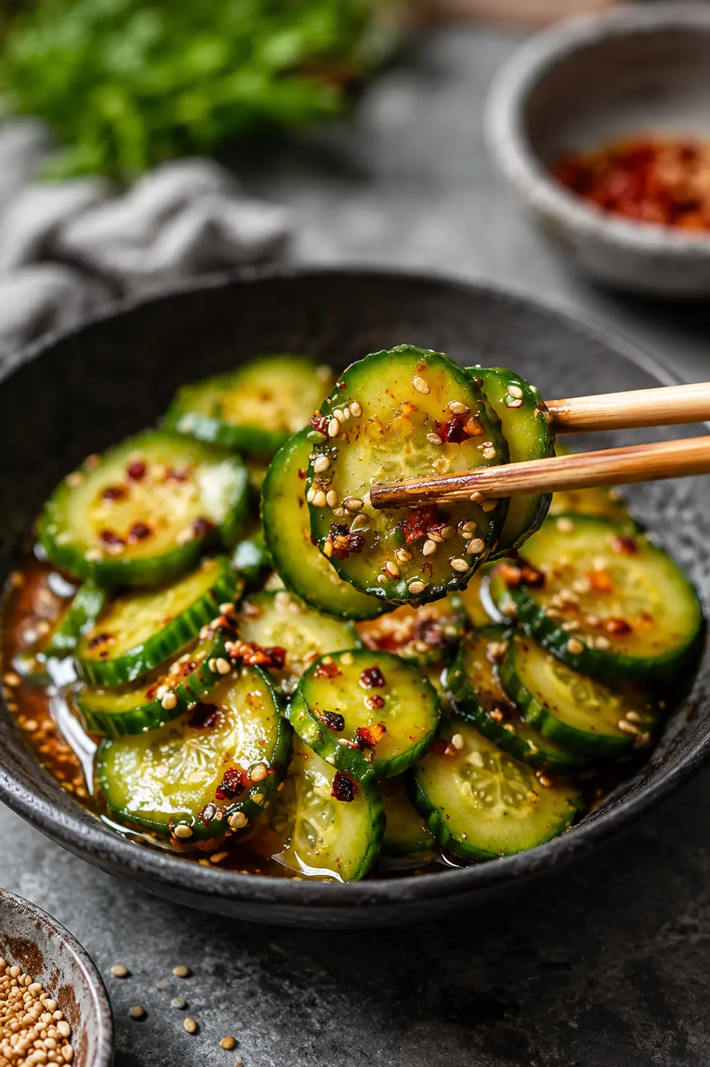 Easy Asian Cucumber Salad