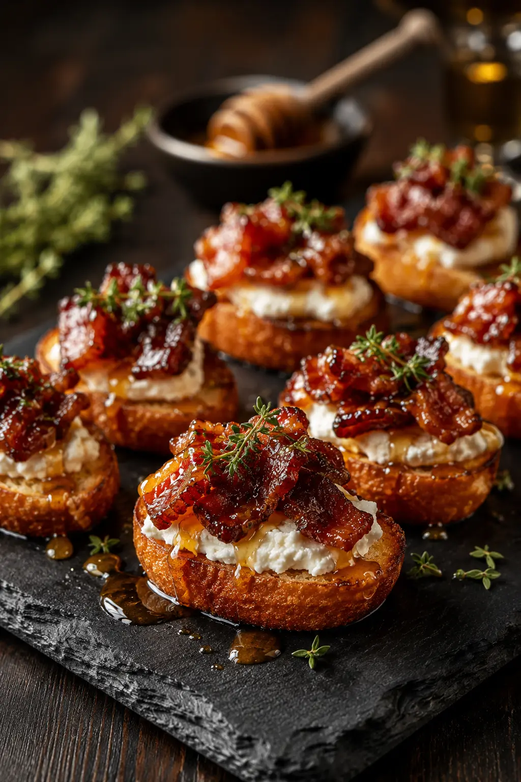Million Dollar Bacon Crostini