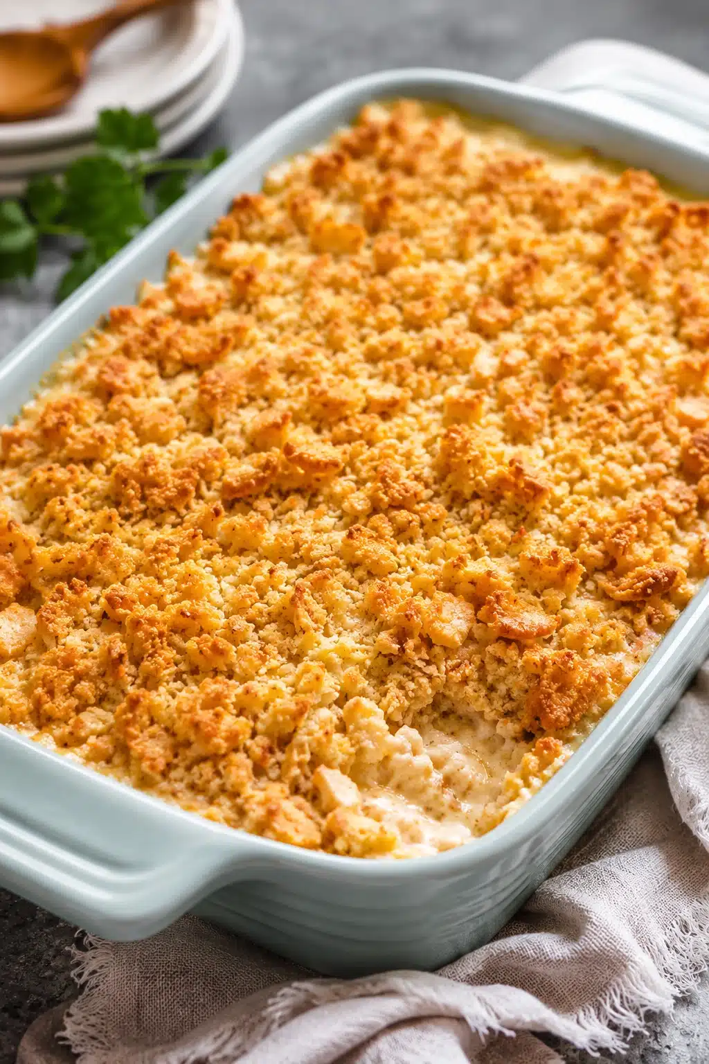 Ritz Cracker Chicken Casserole